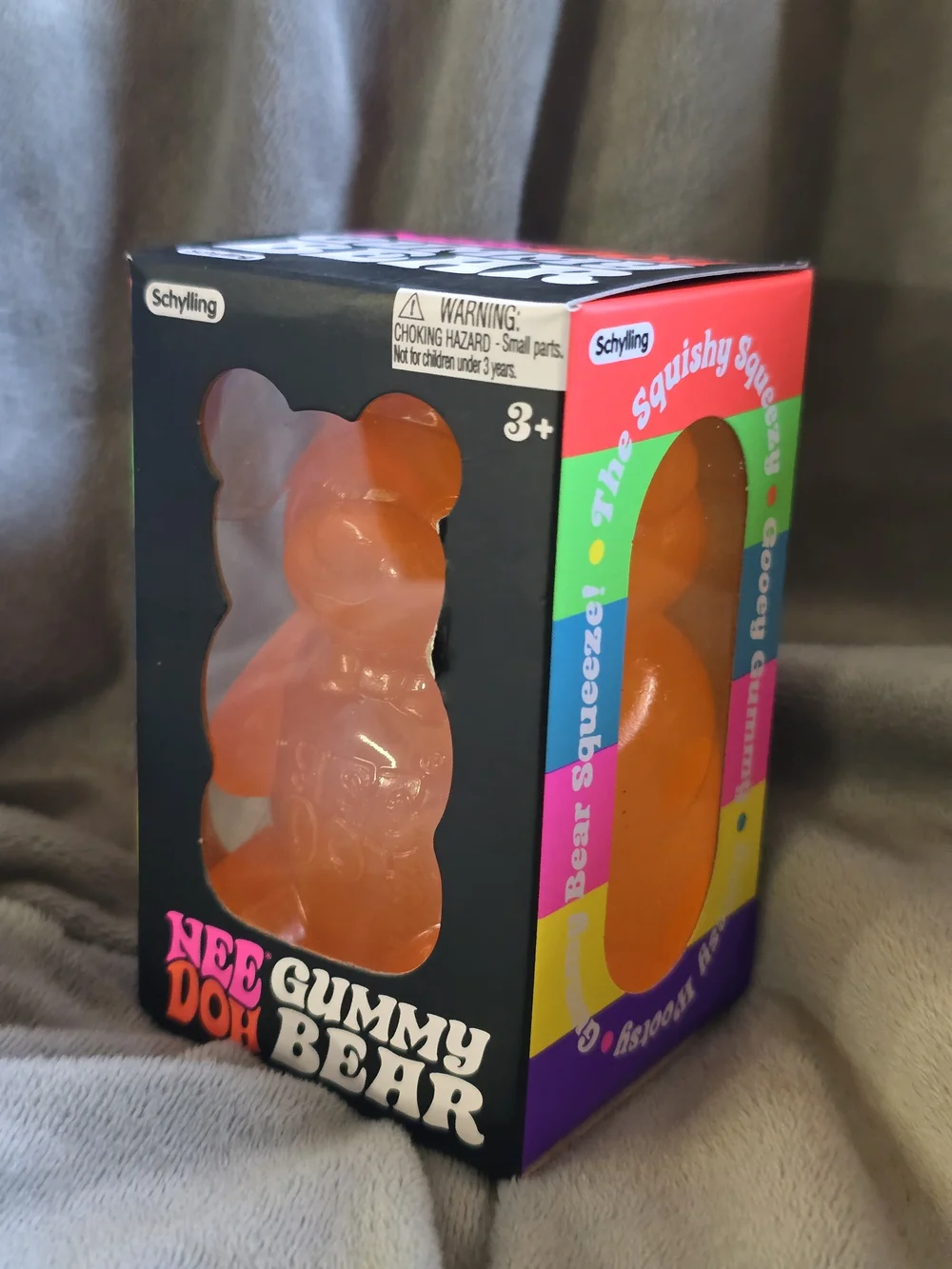 Nee Doh Gummy Bear Kids Squish Toy - Orange